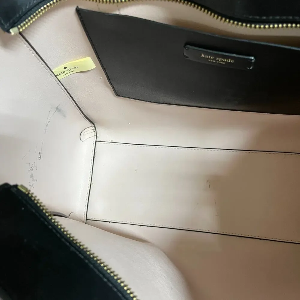 Kate spade Tote Bag 2WAY Leather Black & Pink